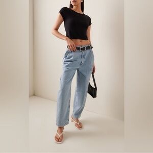 Agolde Light Blue High-Rise Relaxed Jeans